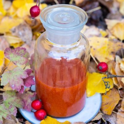 Rosehip Oxymel with cinnaman