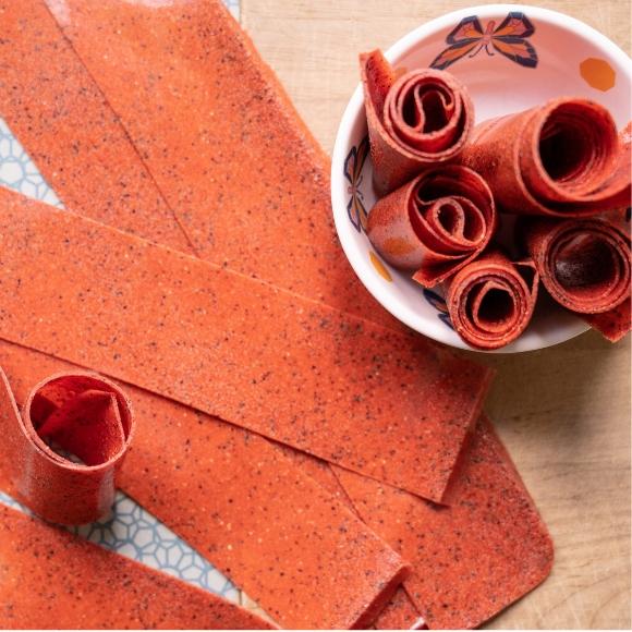 Strawberry fruit leather