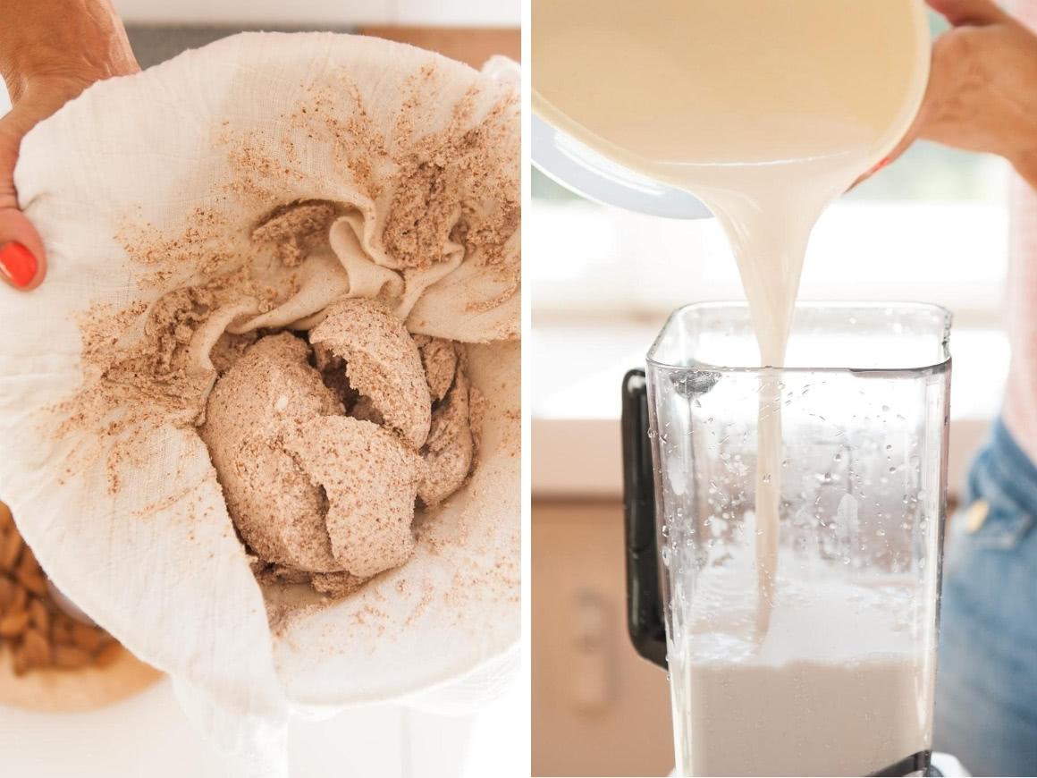 Almond milk recipe from your blender