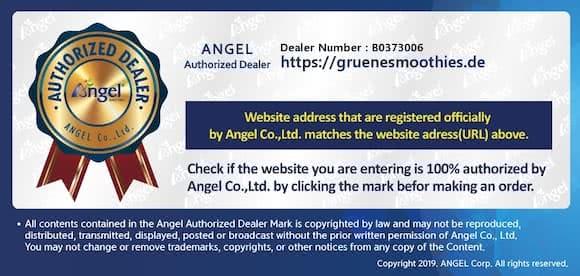 Warranty of the Angel Juicer 5500 7500 8500 8500s