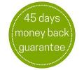 Try your slow juicer for 45 days and if you do not like it send it back and get your money back 45-money-back-guarantee